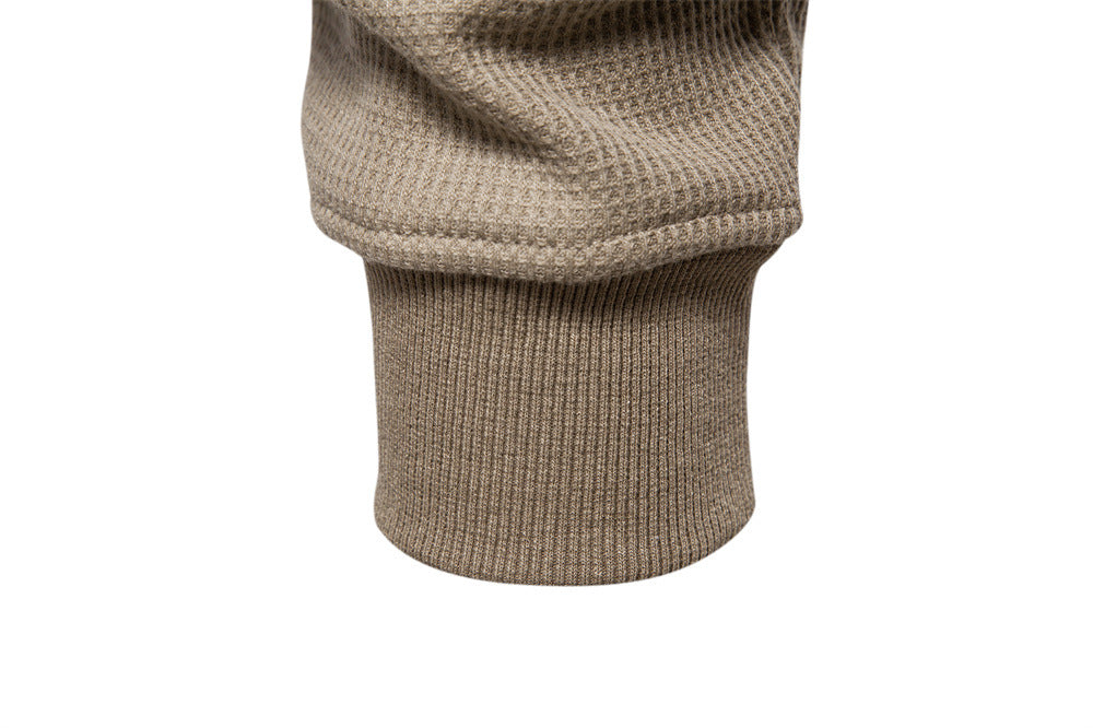 Optew Men’s Textured Henley Sweatshirt