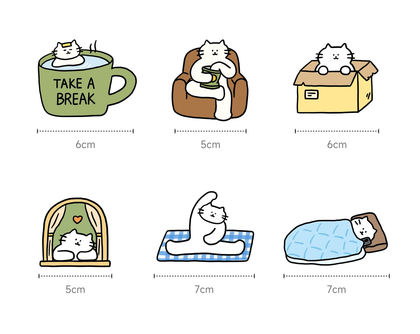 Twenty Two - Kitty Daily Life Magnet