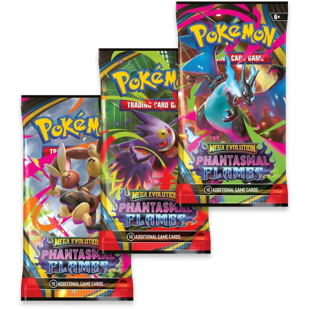Pokémon TCG – Mega Evolution – Phantasmal Flames 3-Pack Booster Blister