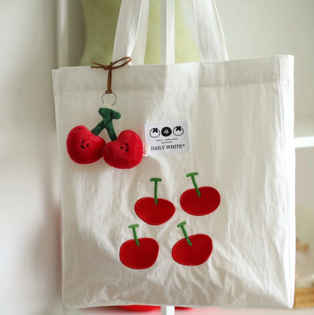 Daily White - Cherry Bag Charm