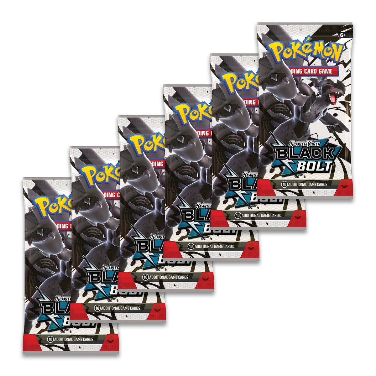 Pokémon TCG – Scarlet & Violet – Black Bolt Booster Bundle (6 Packs)