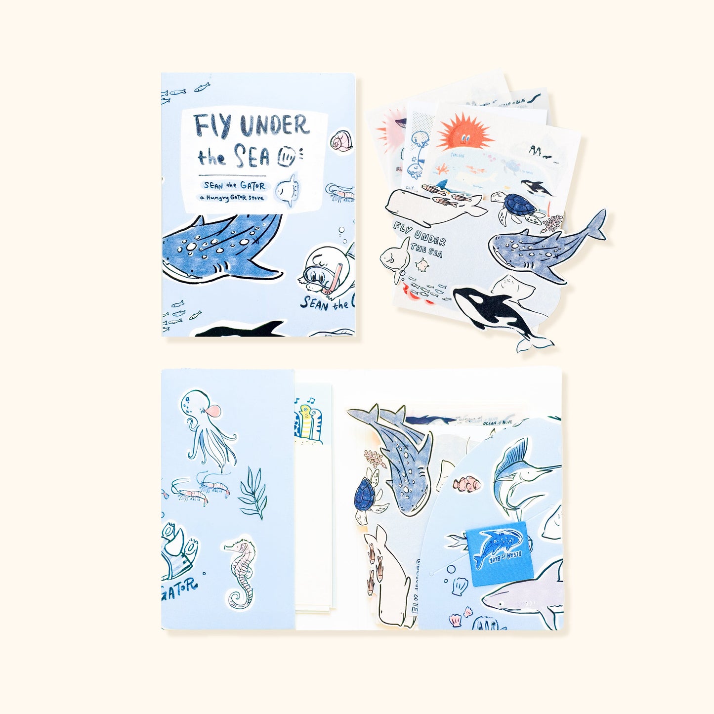 A Gator Life - Fly Under The Sea Journal Material Pack