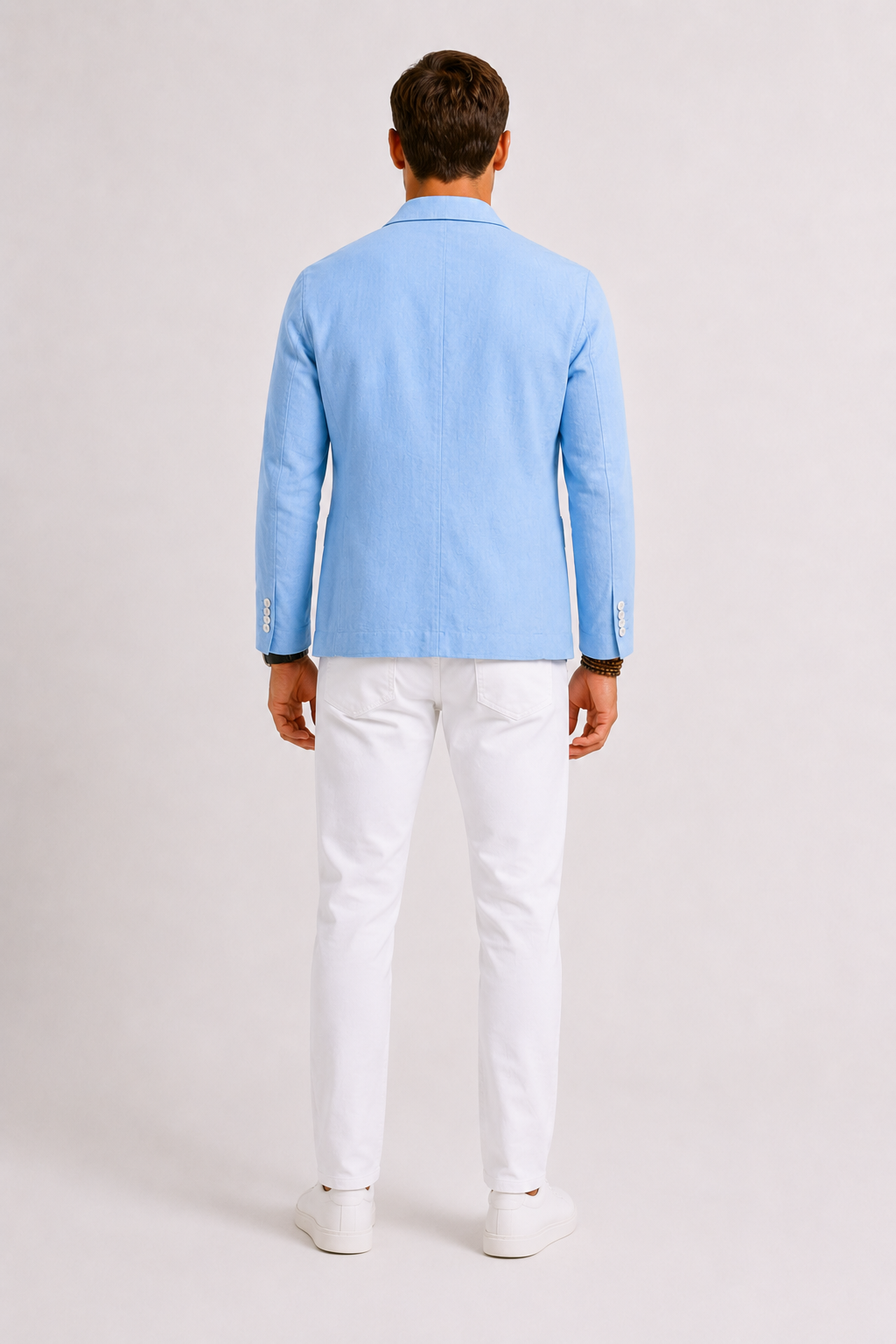 Optew Men’s Linen-Blend Summer Blazer