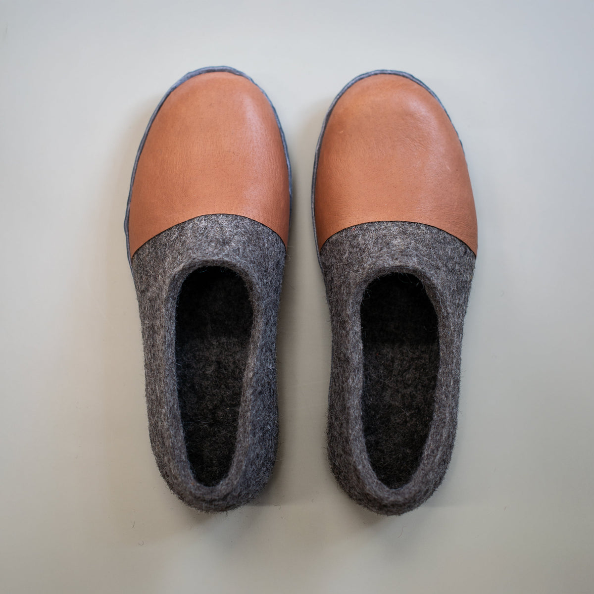 Women's Grey WOOCAPS Felted Wool Clogs