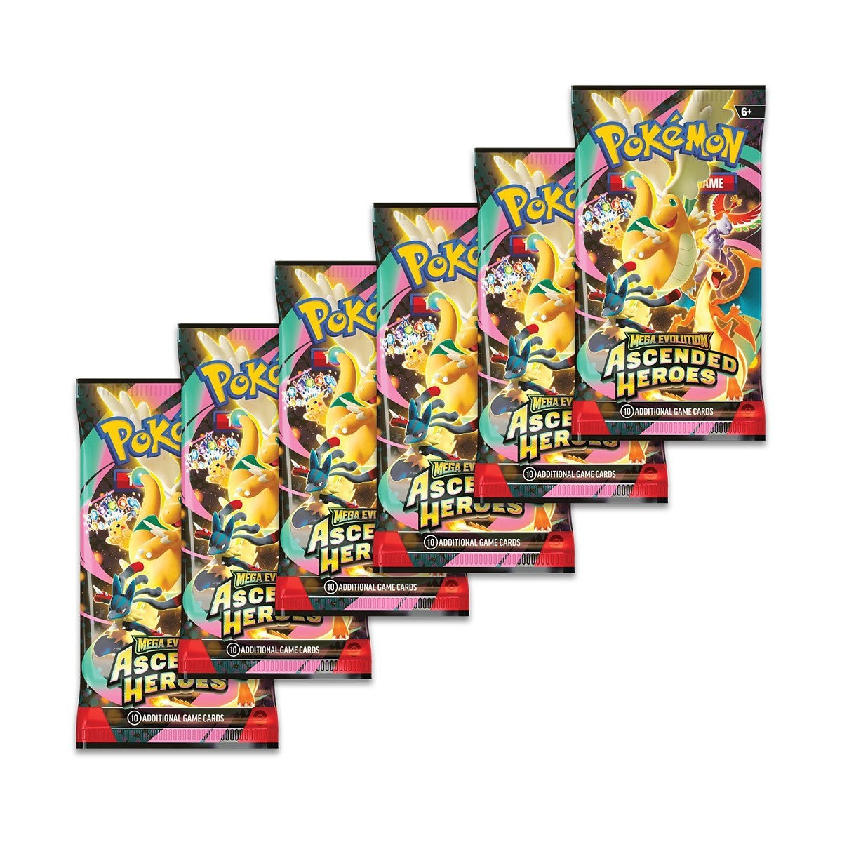 Pokémon TCG – Mega Evolution – Ascended Heroes Booster Bundle (6 Packs)