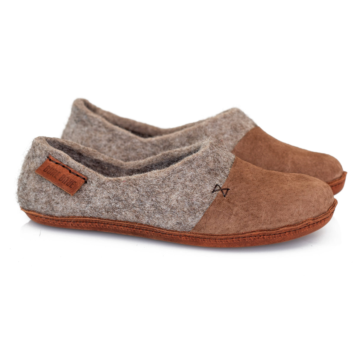 Men's Beige WOOCAPS Wool Clog Slippers