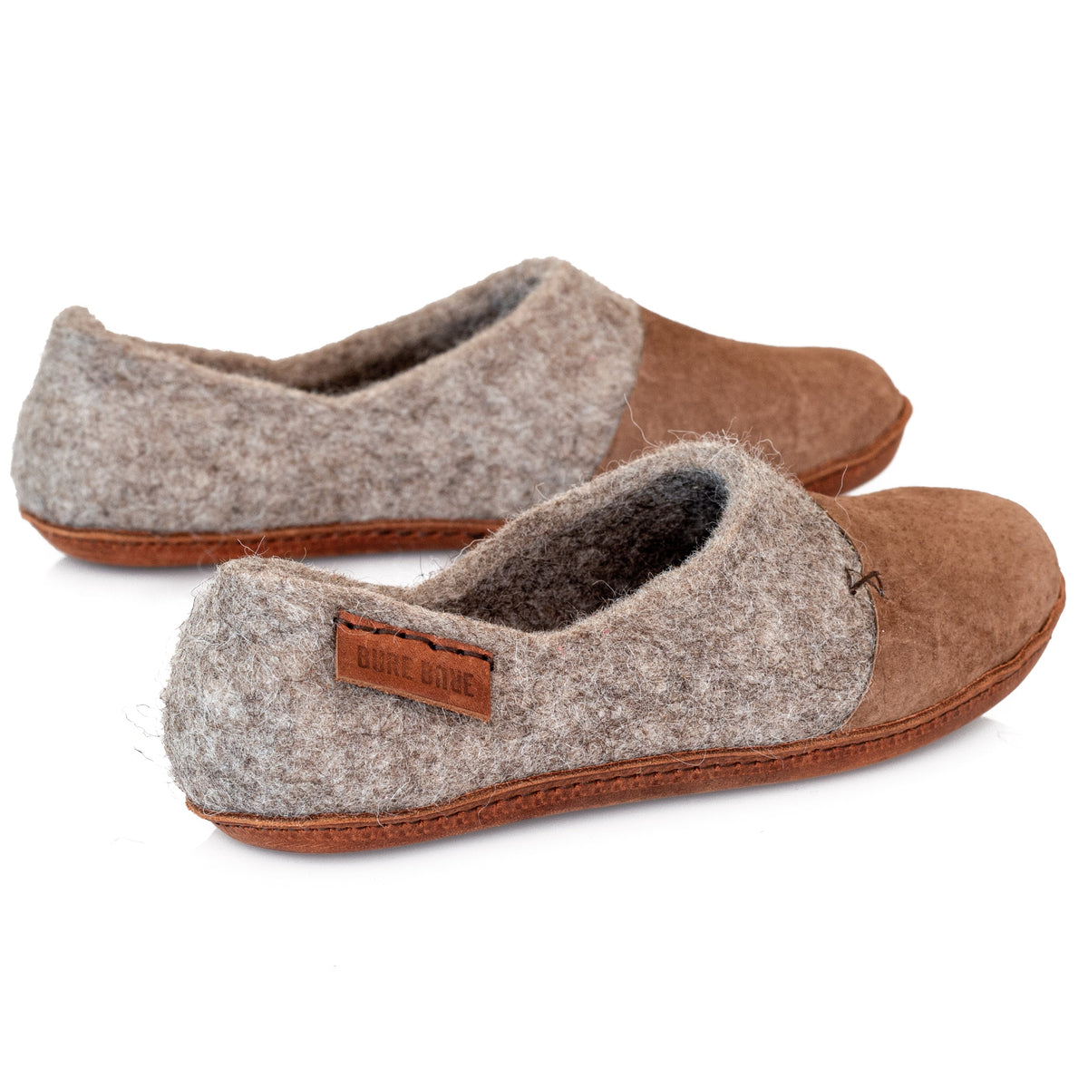 Women's Beige WOOCAPS Wool Clog Slippers