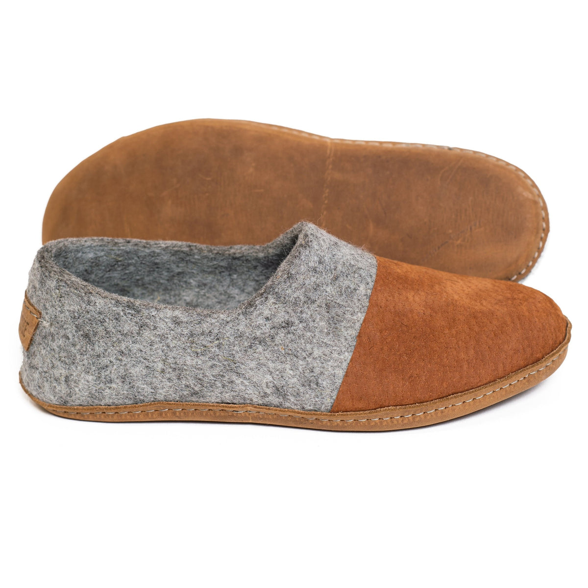 Men's Grey WOOCAPS Felted Wool Clogs