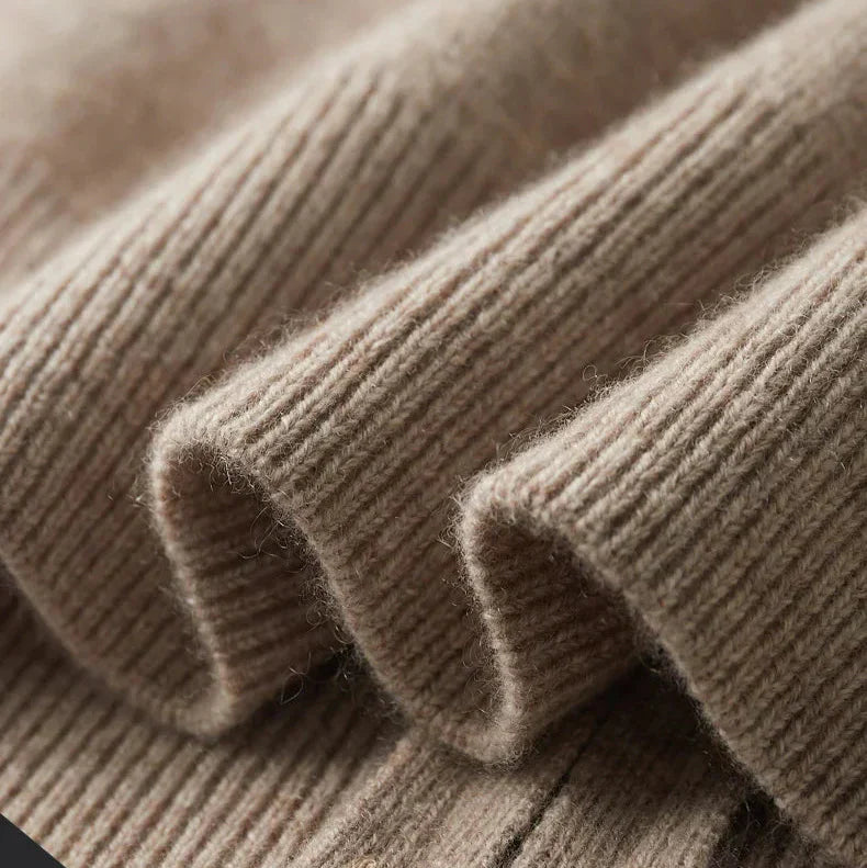 Optew Men’s Cashmere Zip Cardigan