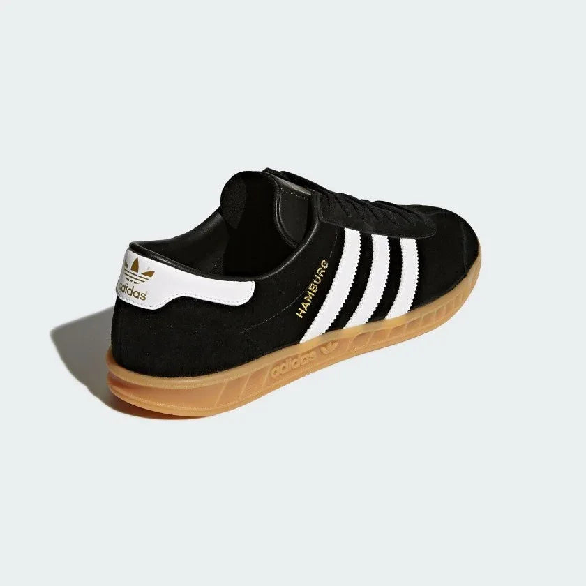 adidas Originals Hamburg Men's Suede Trainers Black S76696