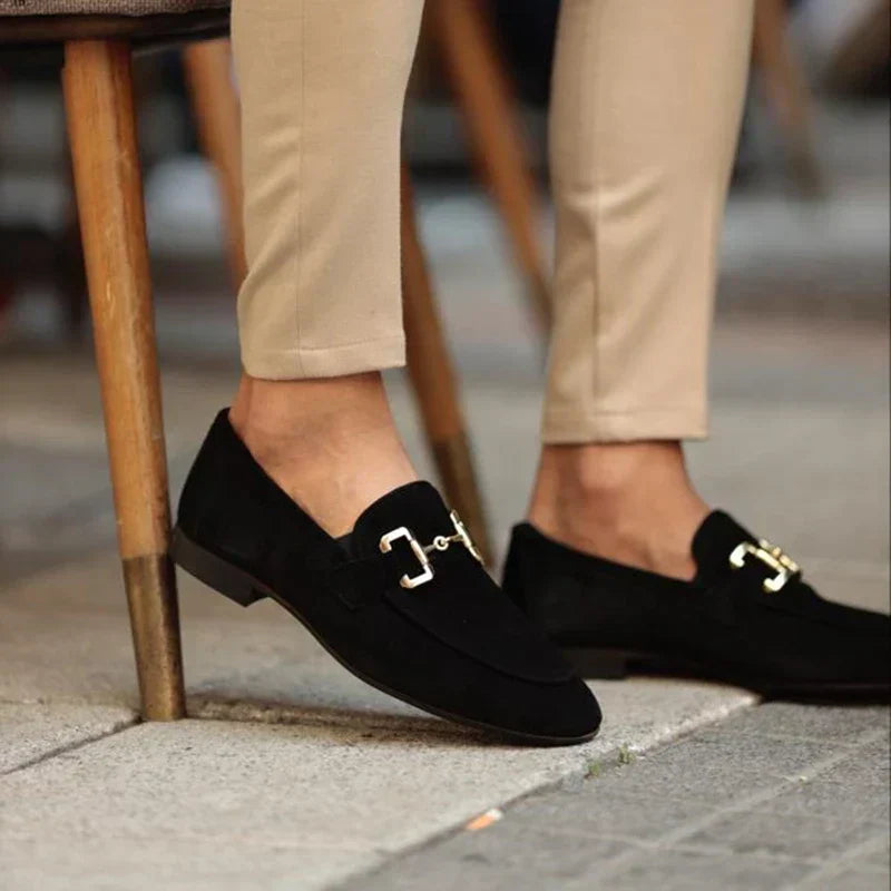 Optew Men’s Suede Horsebit Loafer
