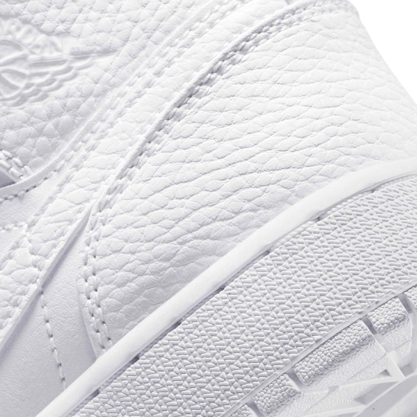Jordan 1 Mid Triple White Trainers