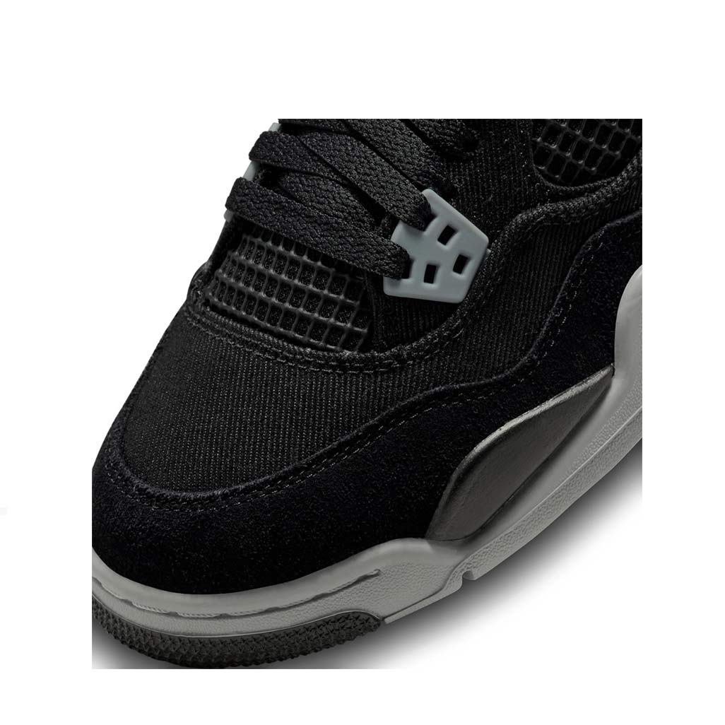 Air Jordan 4 Retro Black Canvas (GS) Trainers