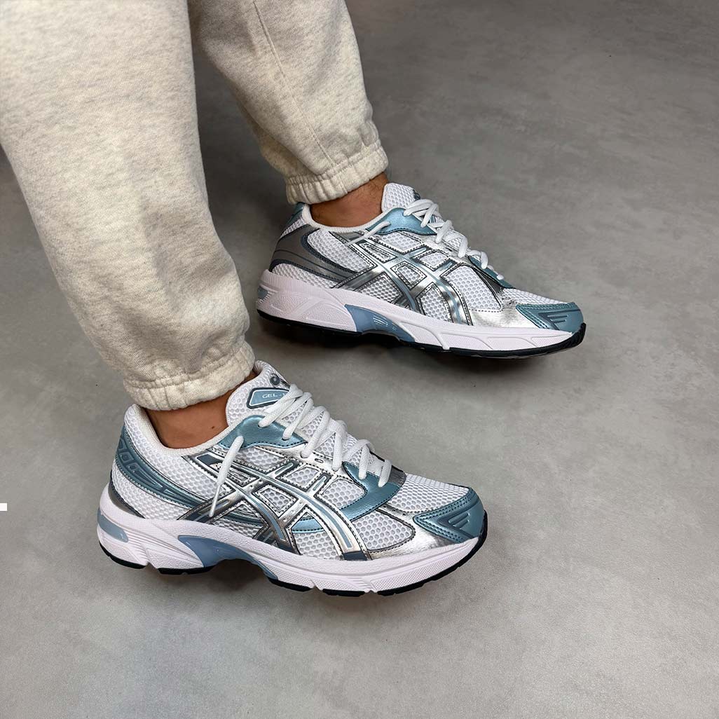 ASICS Gel-1130 White Shark Skin Trainers