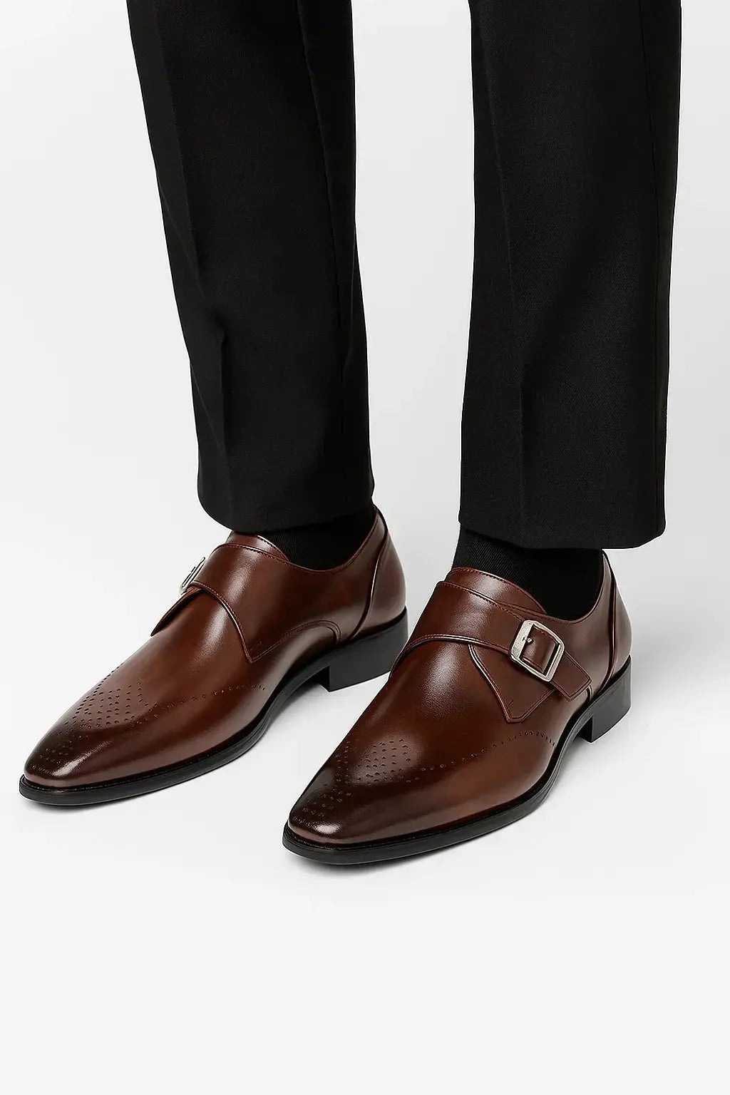 Optew Men's Loafers Leather Casual High-Quality Italian Dress Shoes for Weddings and Parties