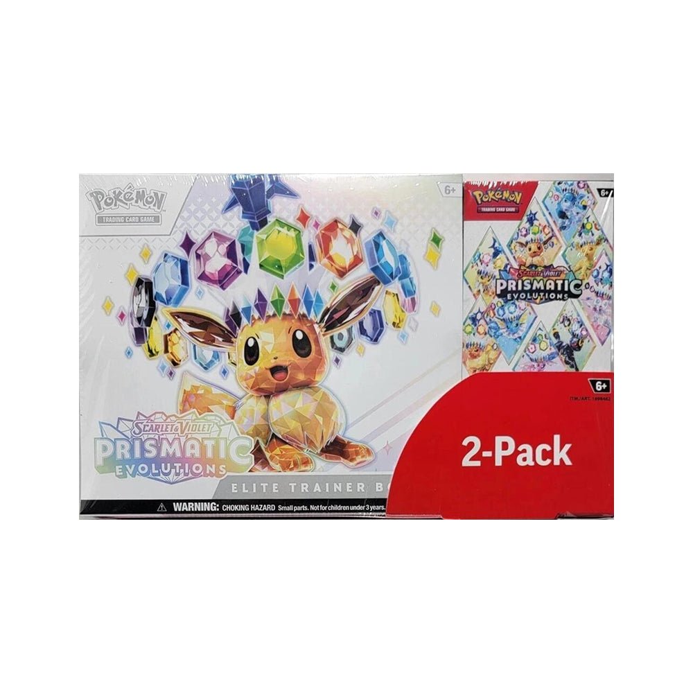 Pokémon TCG – Prismatic Evolutions 2 Pack Elite Trainer Box & Booster Bundle (Costco Exclusive)