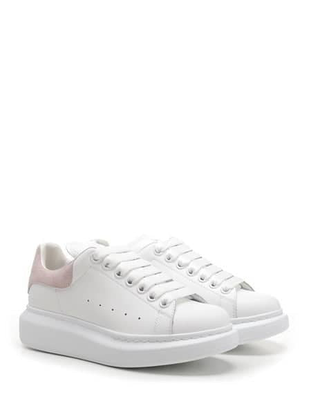 Alexander McQueen Oversized Sneakers - White/Pink Heel