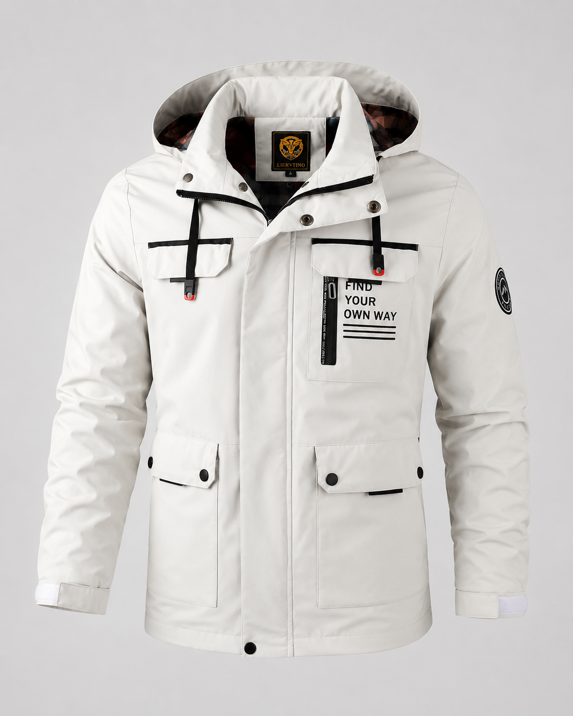 Men's Hooded Winter Parka – Utility Pockets Regular Fit