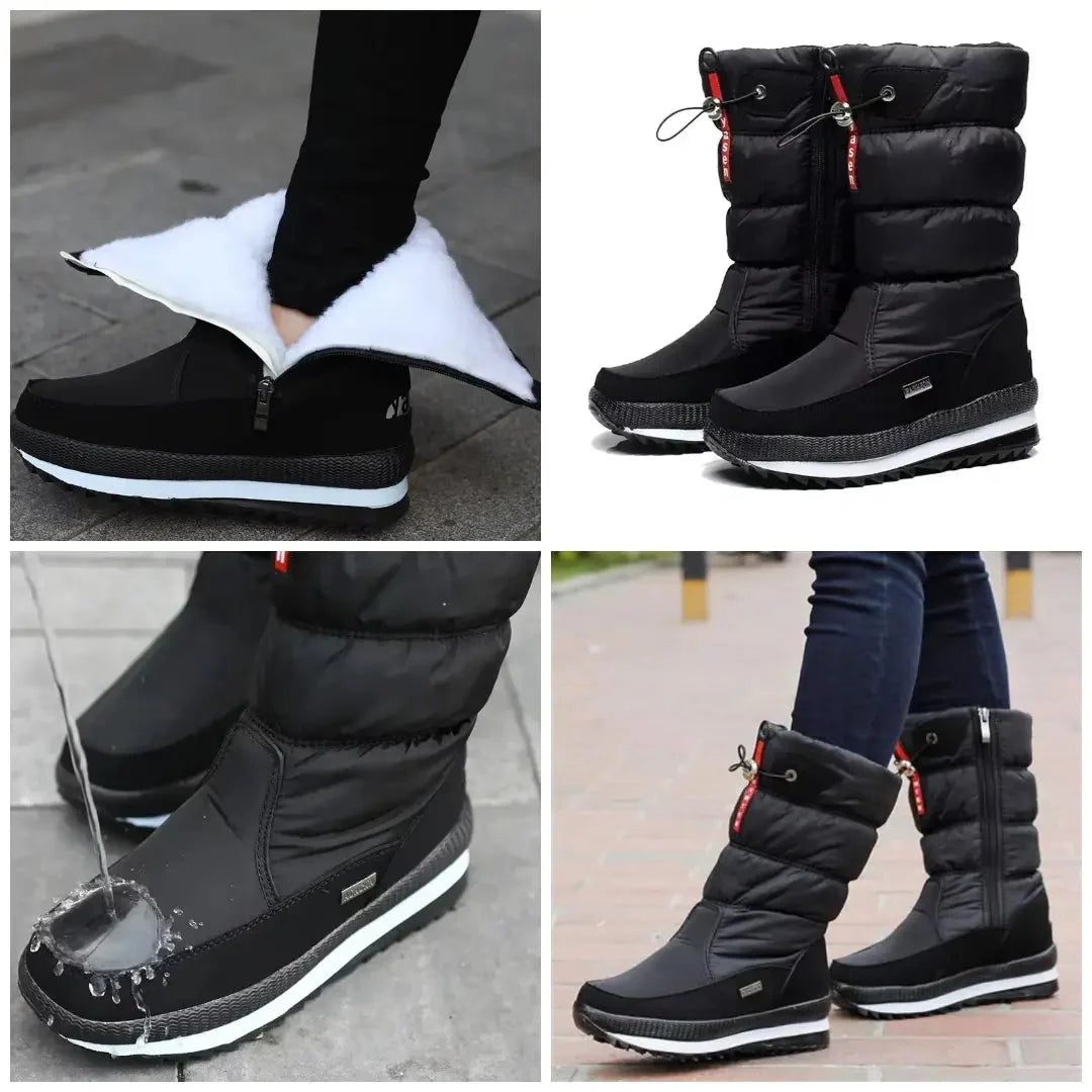 Snow Boots For Women | Insulated Waterproof Winter Pull-On