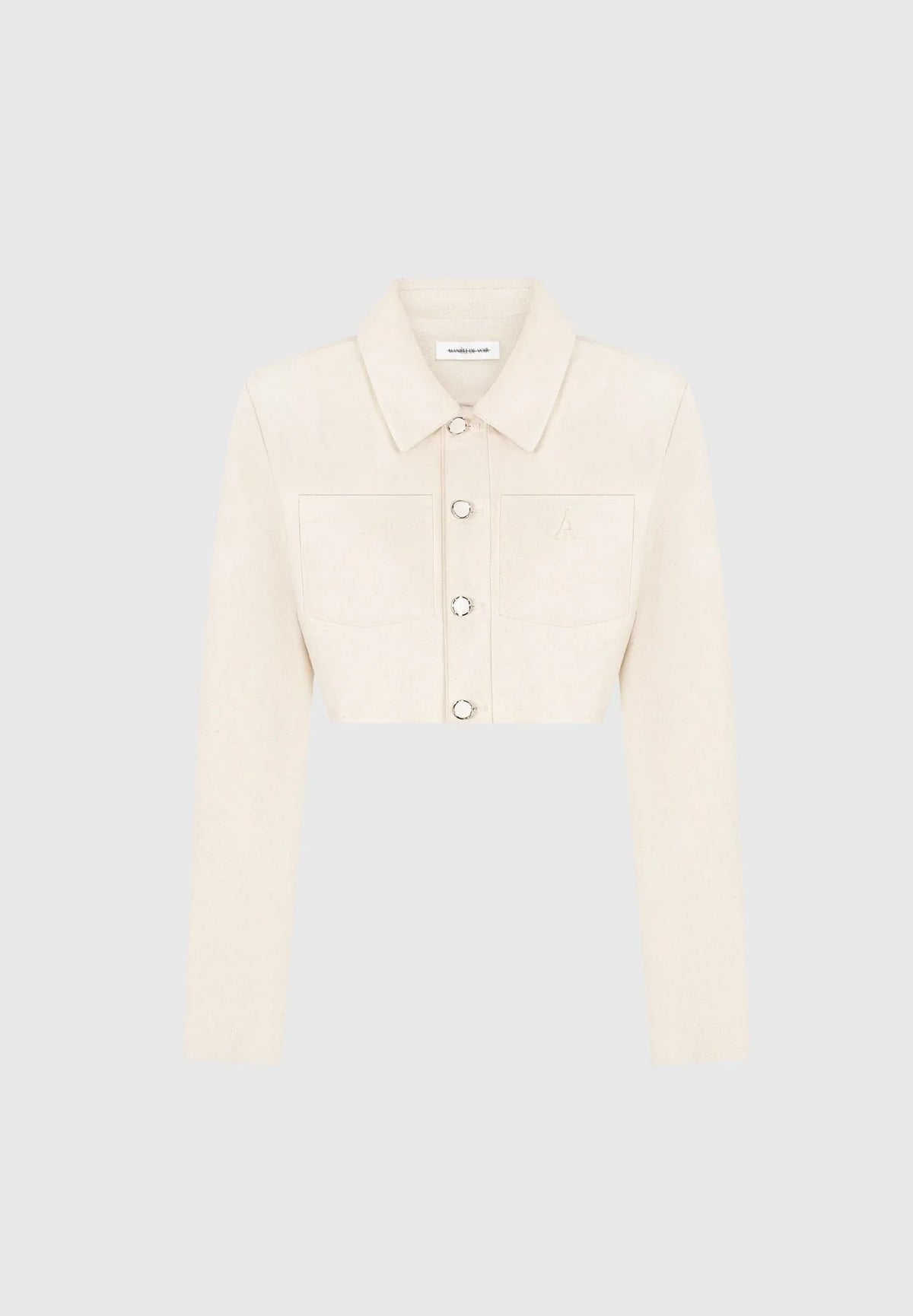 Women's Denim Jacket | Wide Shoulder Cropped Fit