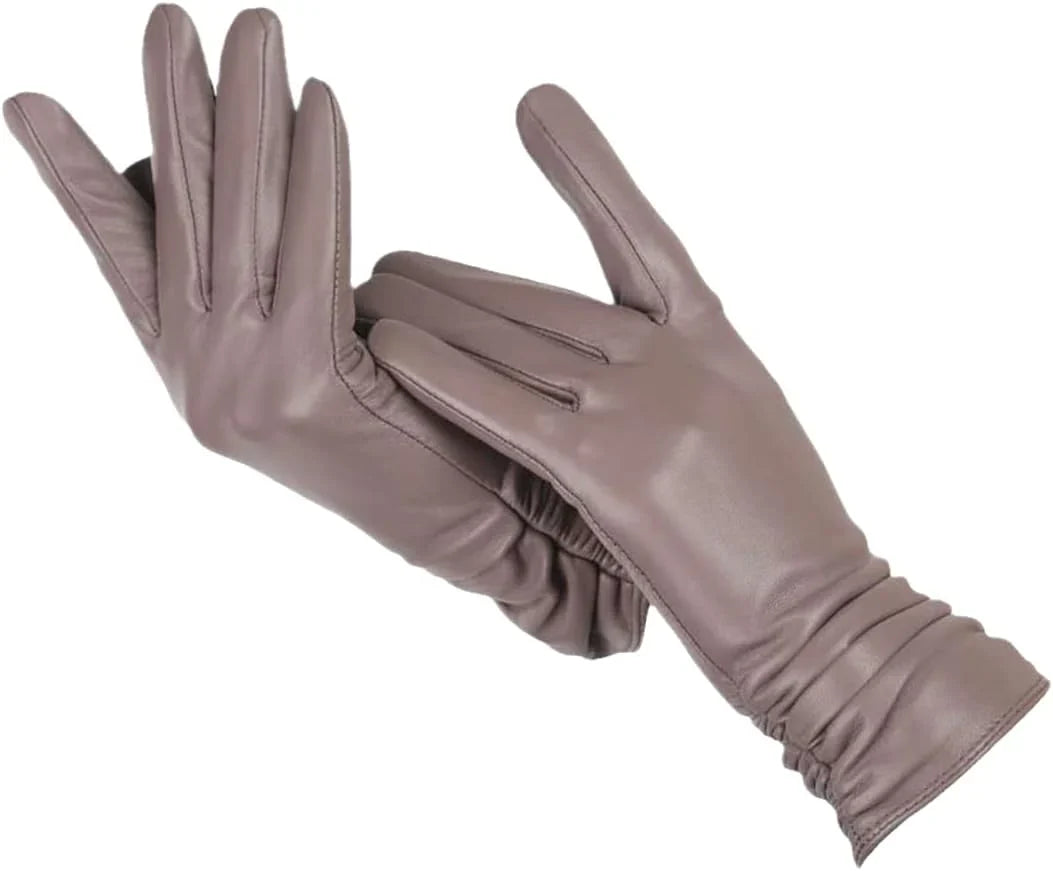 Women's Leather Gloves | Warm Classic Winter Style