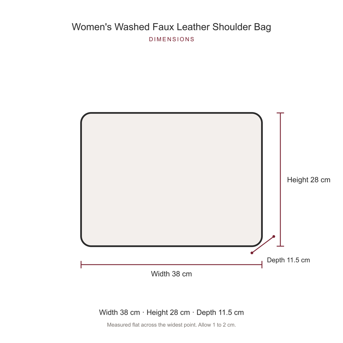 Washed Faux Leather Shoulder Bag for Women, Black Plaited Y2K Moto Bag