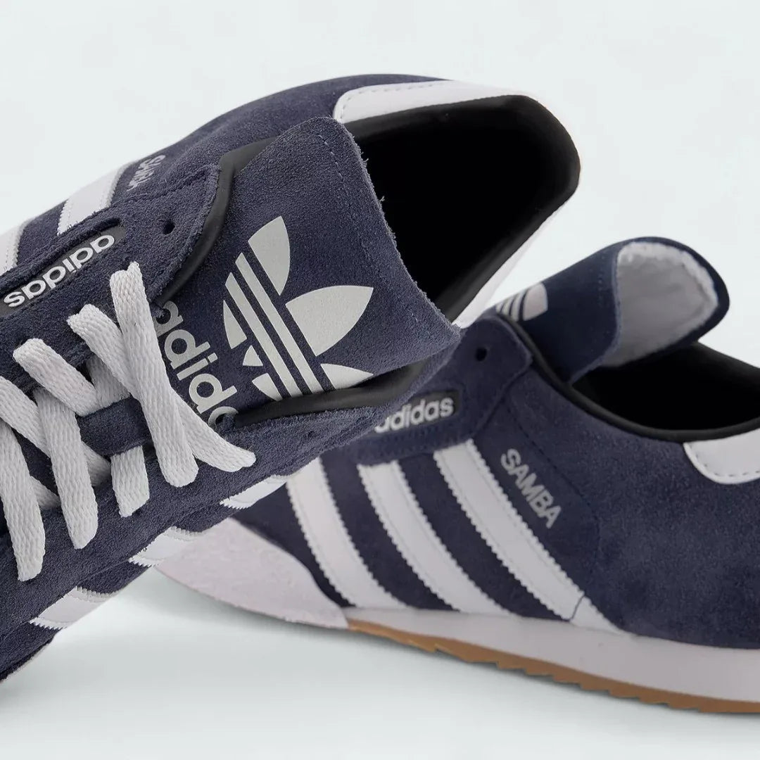 adidas Samba Super Men's Navy Suede Trainers 019332
