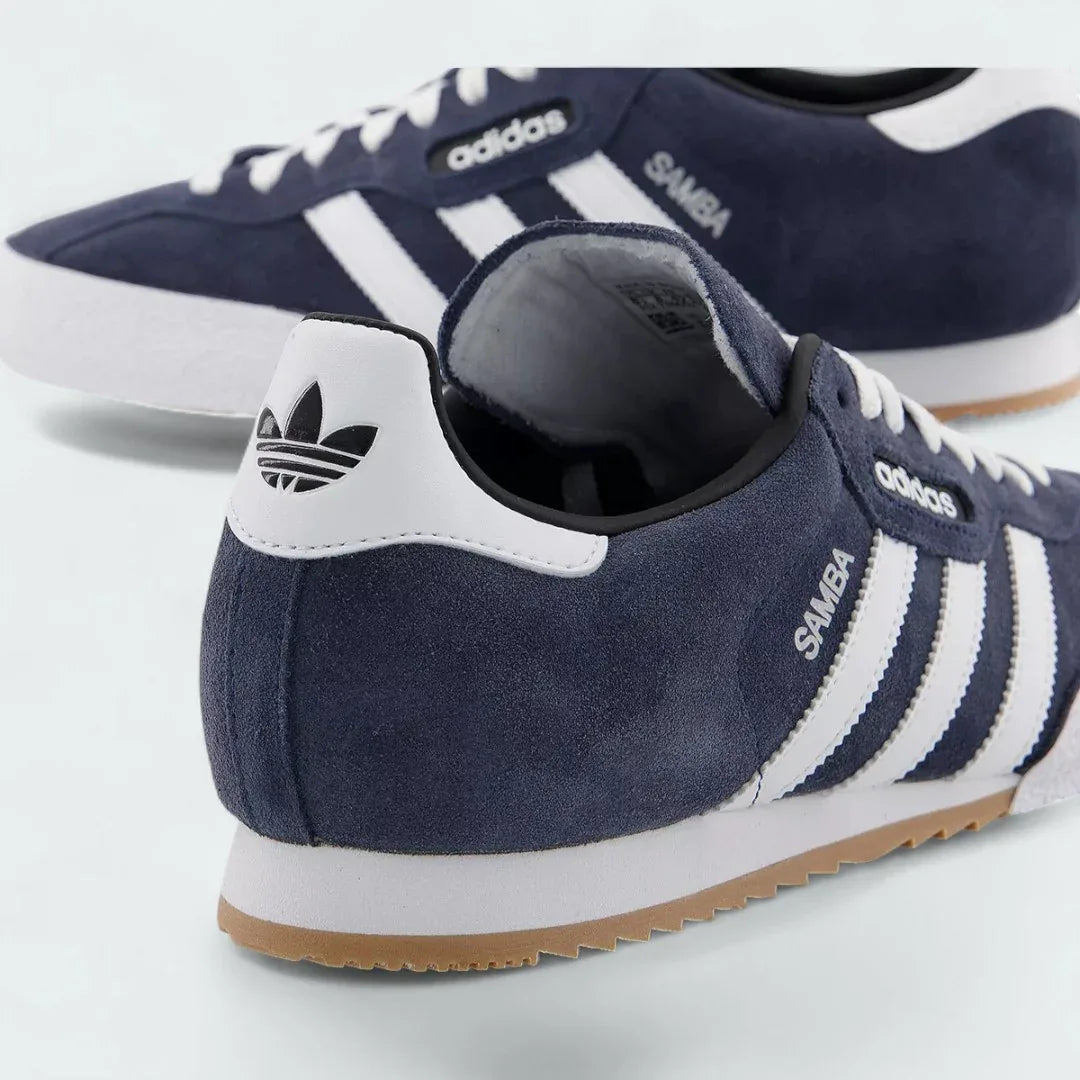 adidas Samba Super Men's Navy Suede Trainers 019332