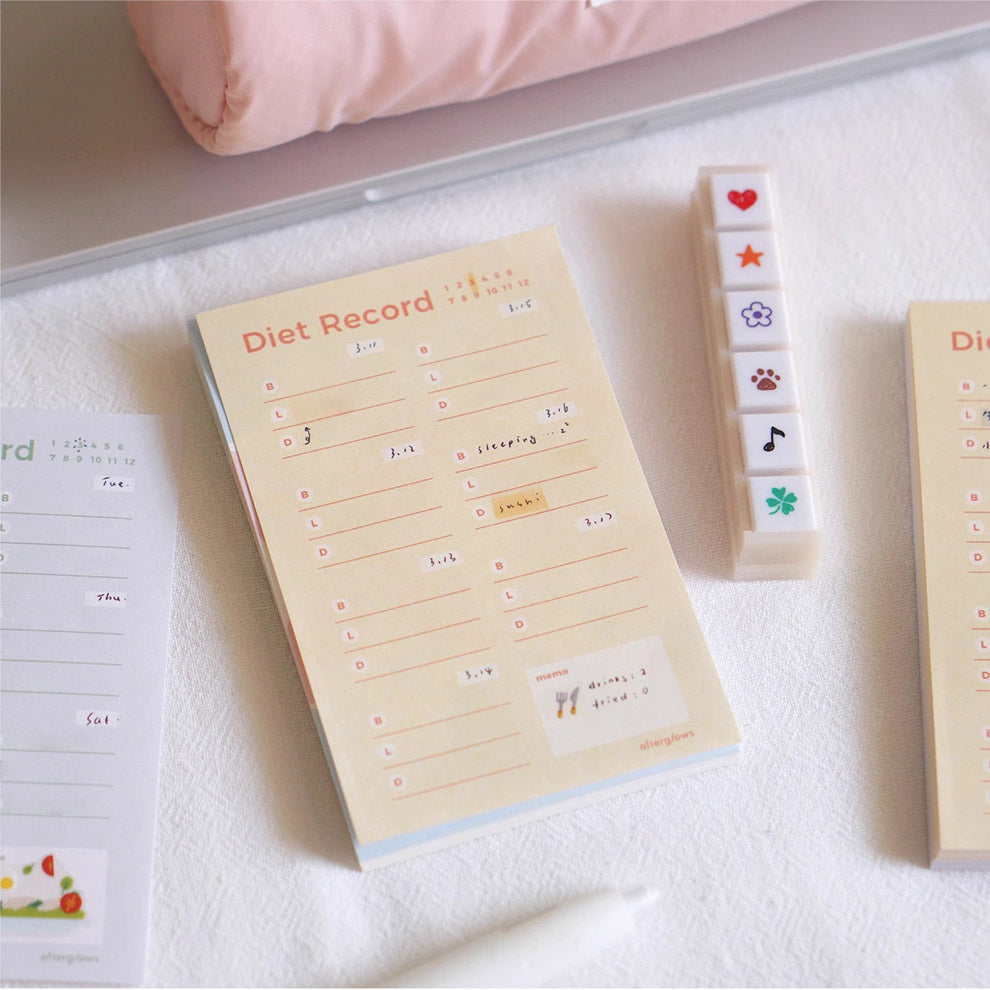 Afterglows - Food Record Memo Note Pad