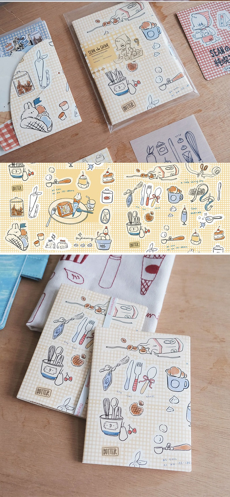 A Gator Life - Cream Bunny Journal Material Pack