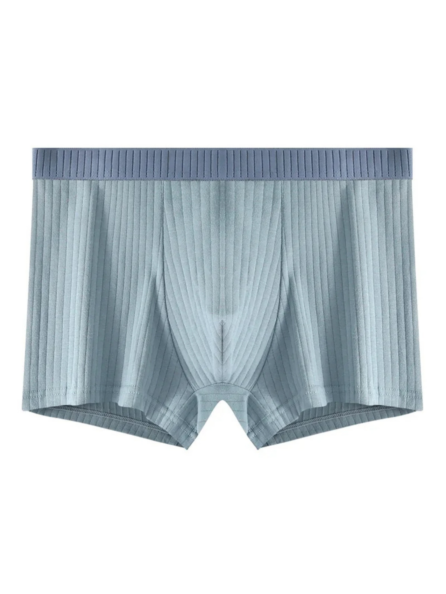 Optew Men Daily Wear Boxer Briefs Ribbed Cotton Blend