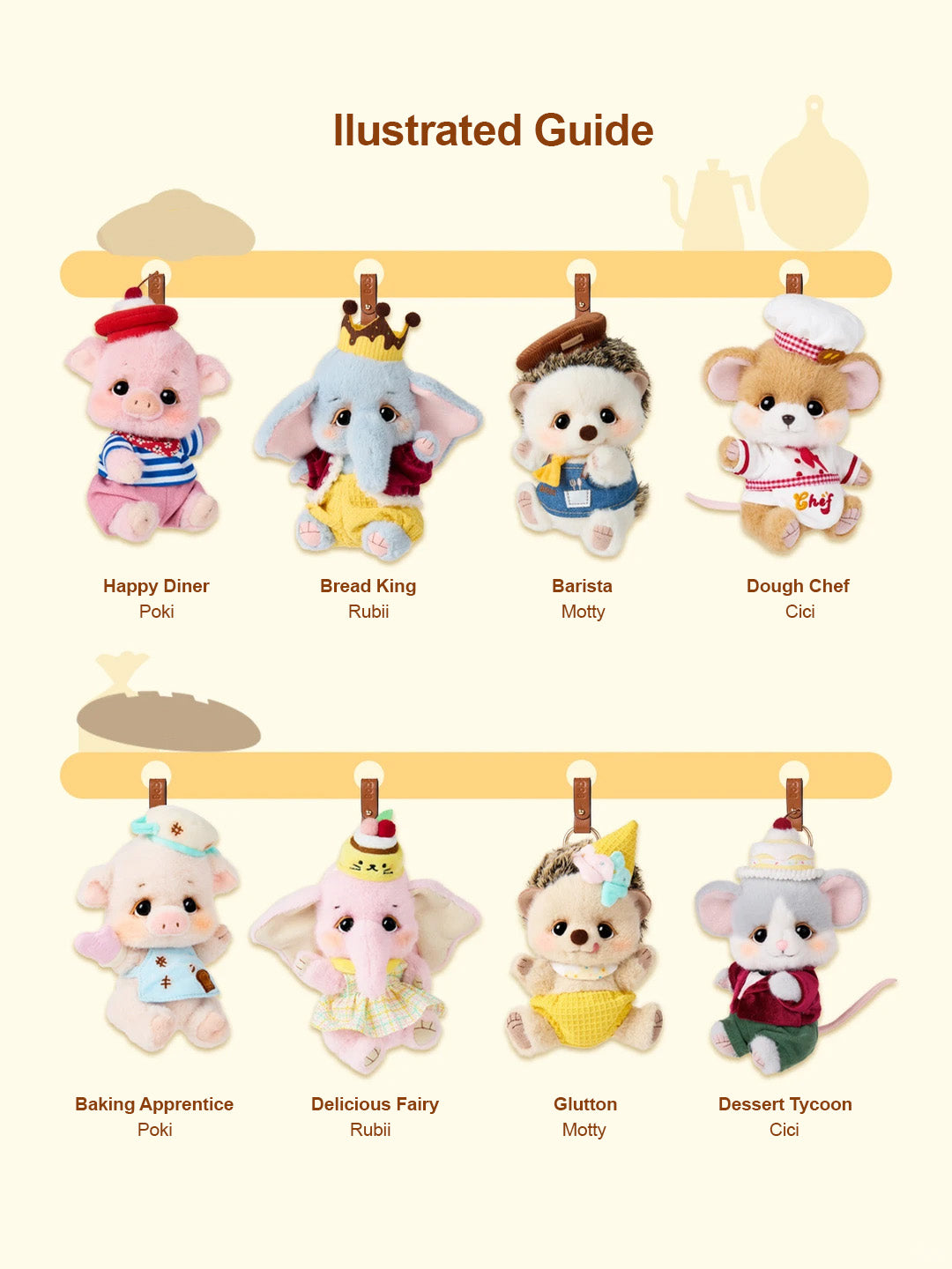 Bobo Nuts - Sunrise Bakery Plush Toy Bag Charm
