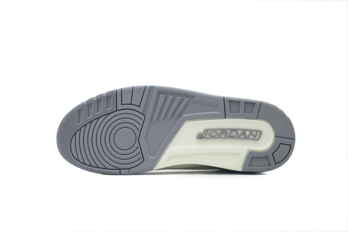 Women's Air Jordan 3 Retro 'Sail Metallic Silver' Sneakers