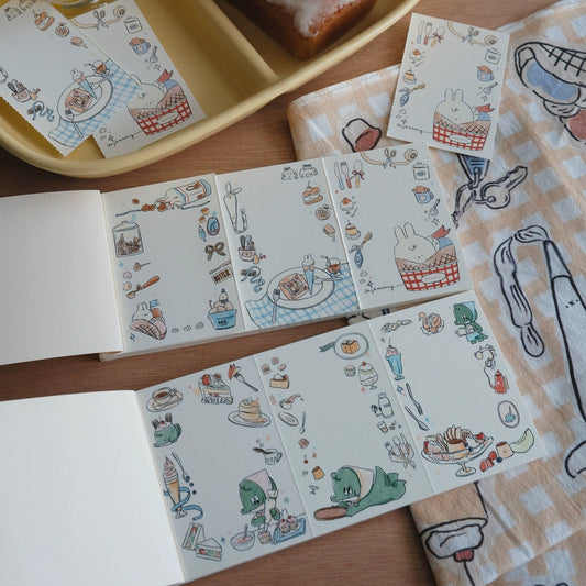 A Gator Life - Lovely Bunny And Crocodile Memo Notepad