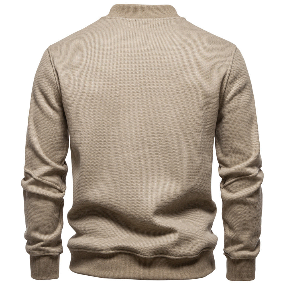 Optew Men’s Textured Henley Sweatshirt