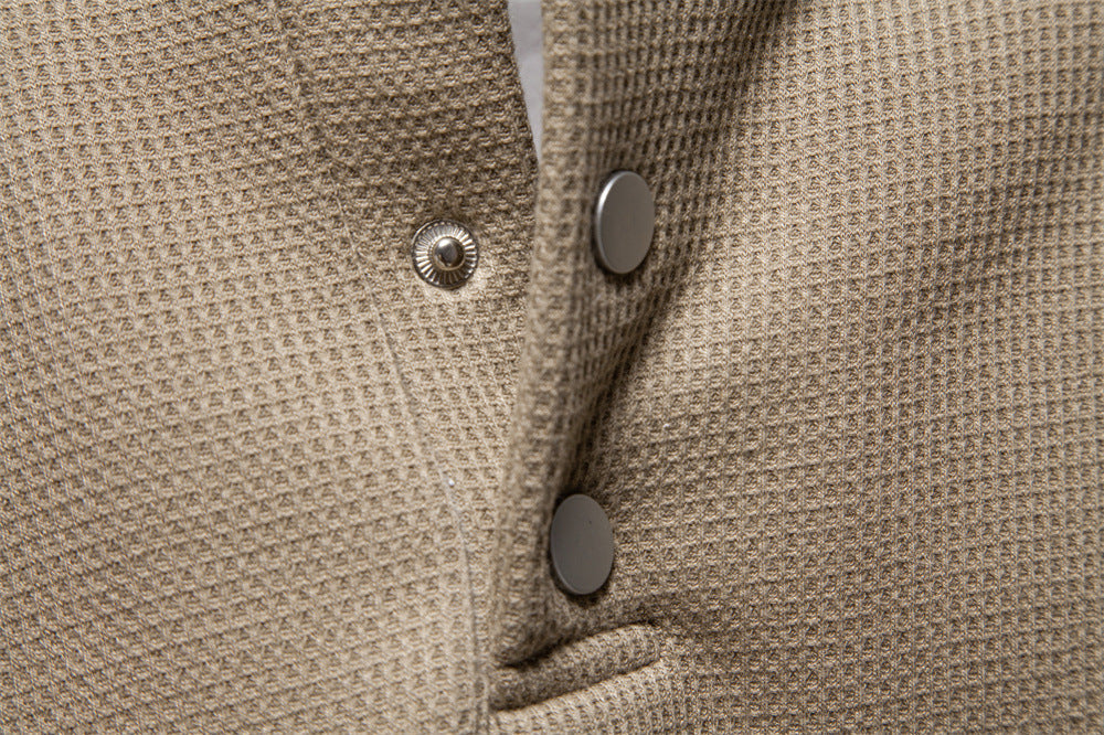 Optew Men’s Textured Henley Sweatshirt