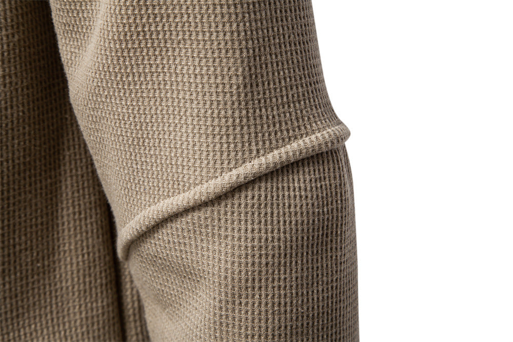 Optew Men’s Textured Henley Sweatshirt