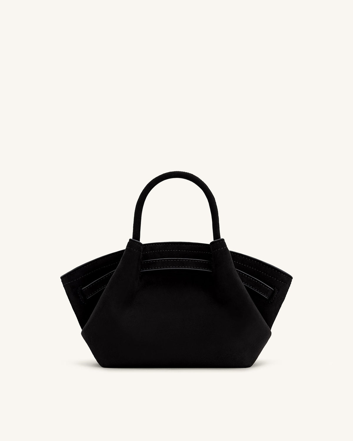 Optew Hana Mini Faux Suede Tote Bag - Black