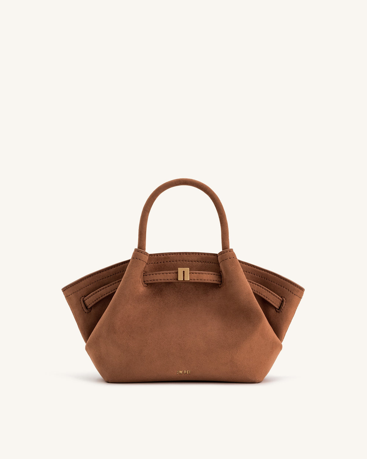 Optew Hana Mini Faux Suede Tote Bag - Brown