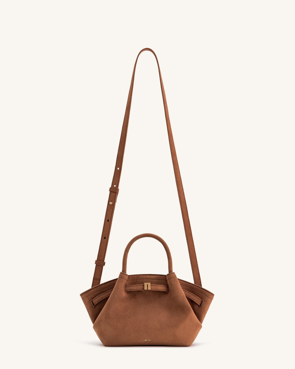 Optew Hana Mini Faux Suede Tote Bag - Brown