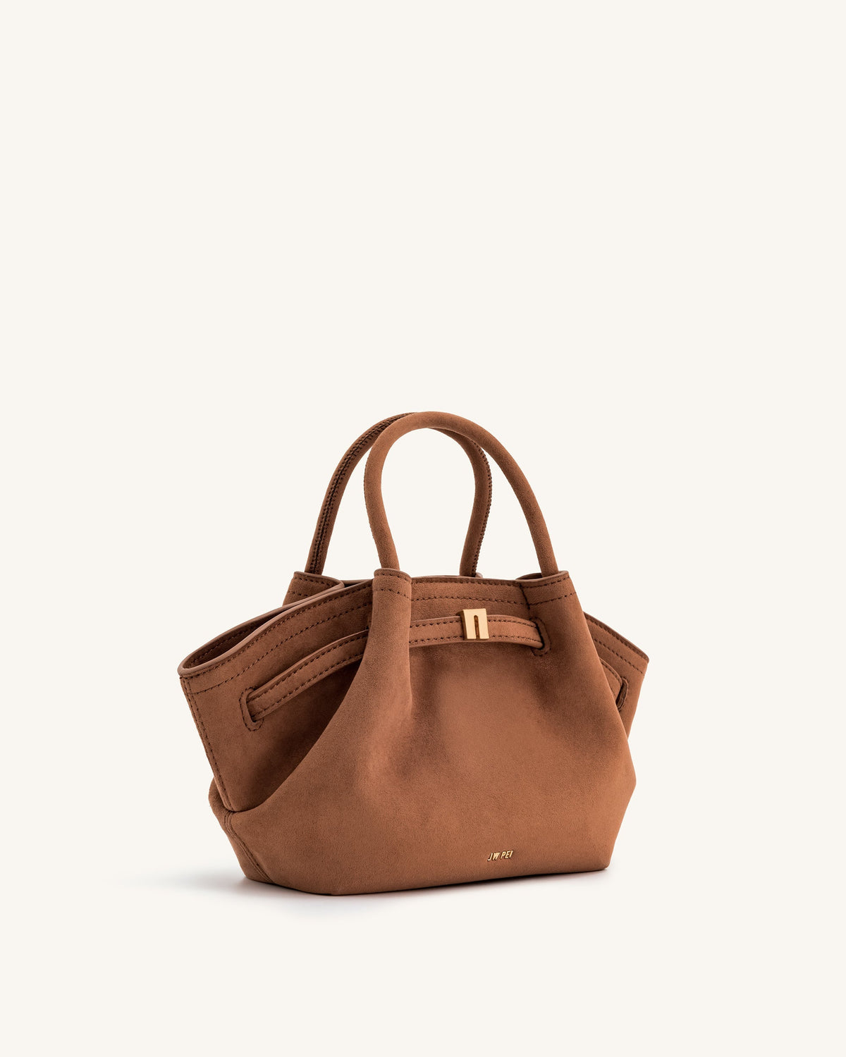 Optew Hana Mini Faux Suede Tote Bag - Brown
