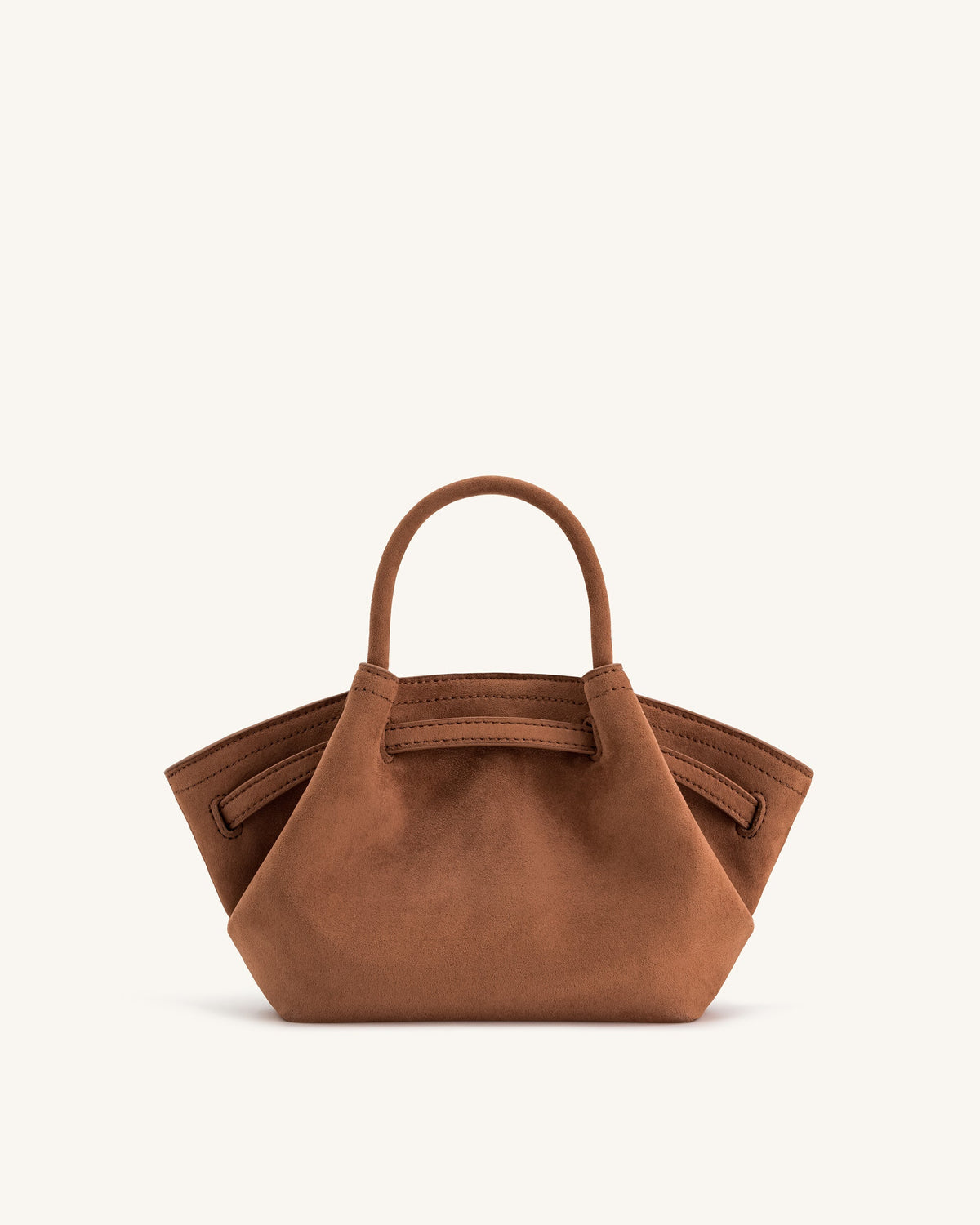 Optew Hana Mini Faux Suede Tote Bag - Brown
