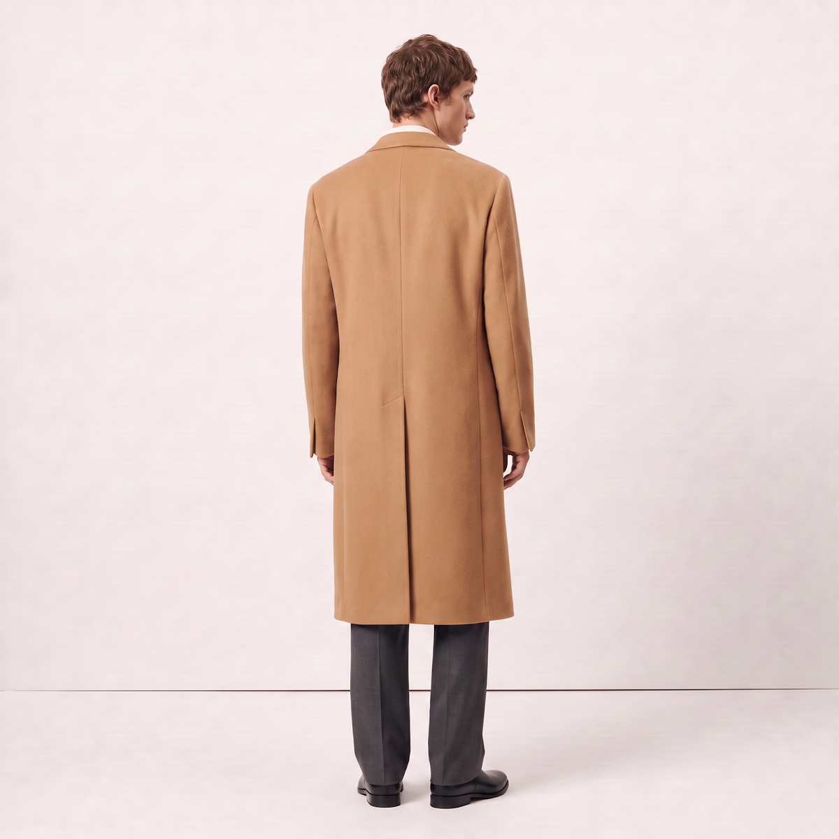 Visconti 100% Pure Italian Cashmere Double-Breasted Overcoat - Camel