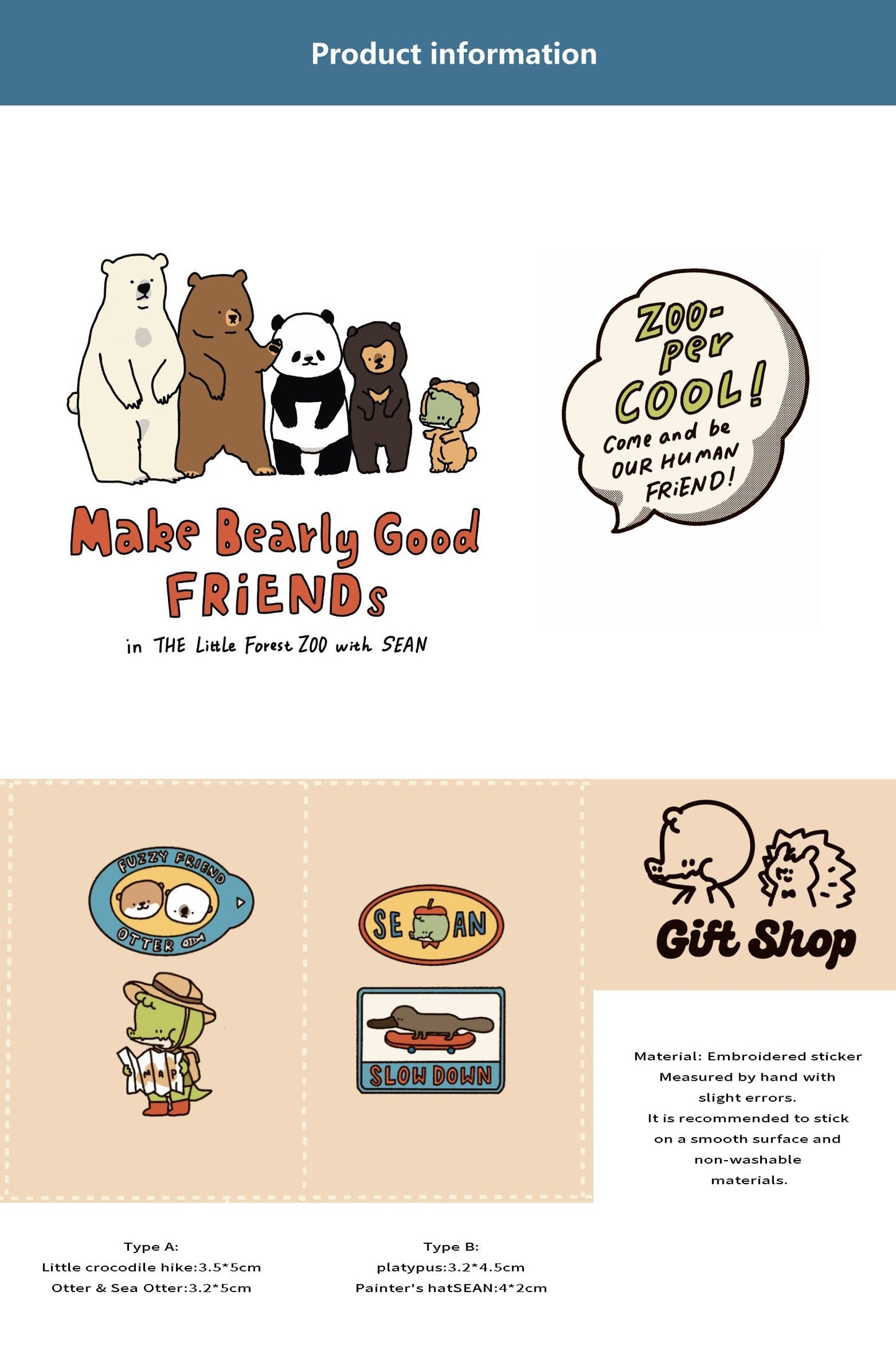 A Gator Life - Embroidered Sean Woven Label Sticker