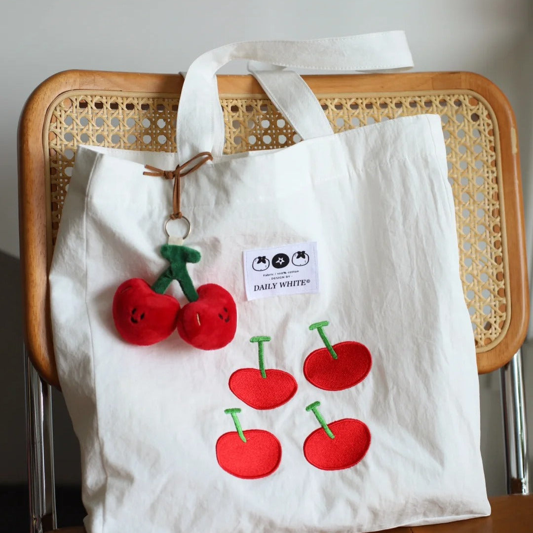 Daily White - Cherry Bag Charm