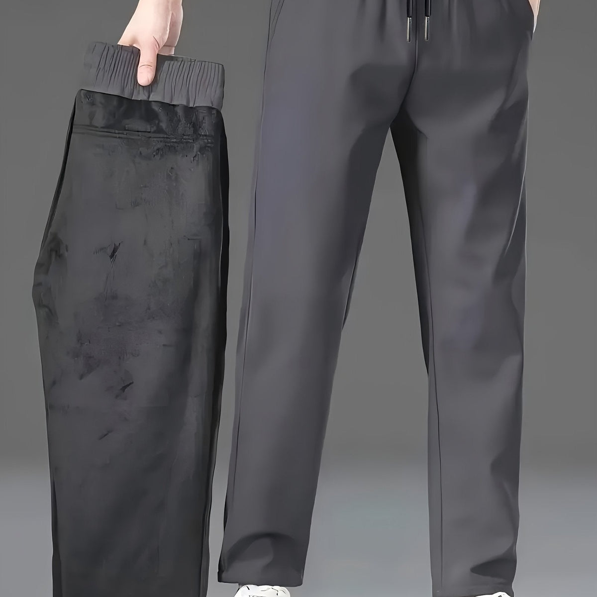 Optew Men's Trousers – Fleece-Lined Water-Repellent