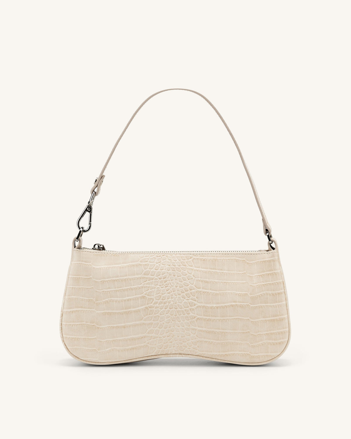 Optew Eva Shoulder Handbag - Ivory Croc