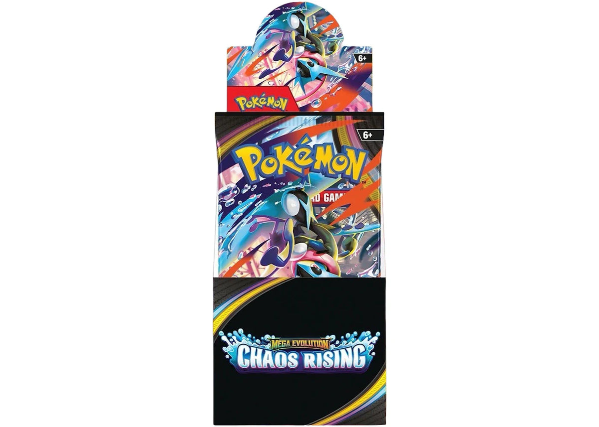Pokémon TCG – Mega Evolution – Chaos Rising Half Booster Box (18 Packs)
