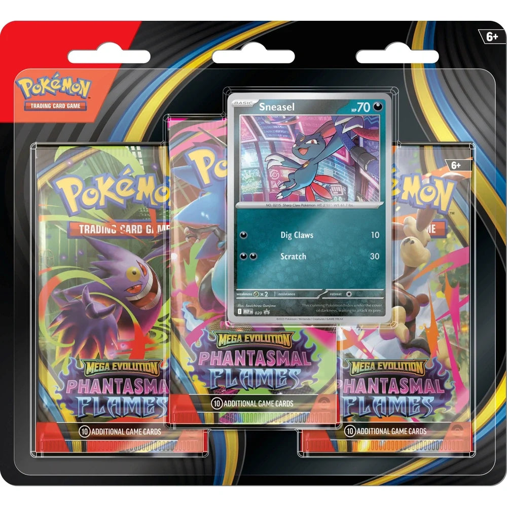 Pokémon TCG – Mega Evolution – Phantasmal Flames 3-Pack Booster Blister