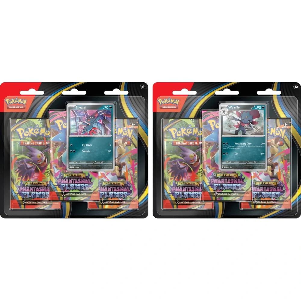 Pokémon TCG – Mega Evolution – Phantasmal Flames 3-Pack Booster Blister